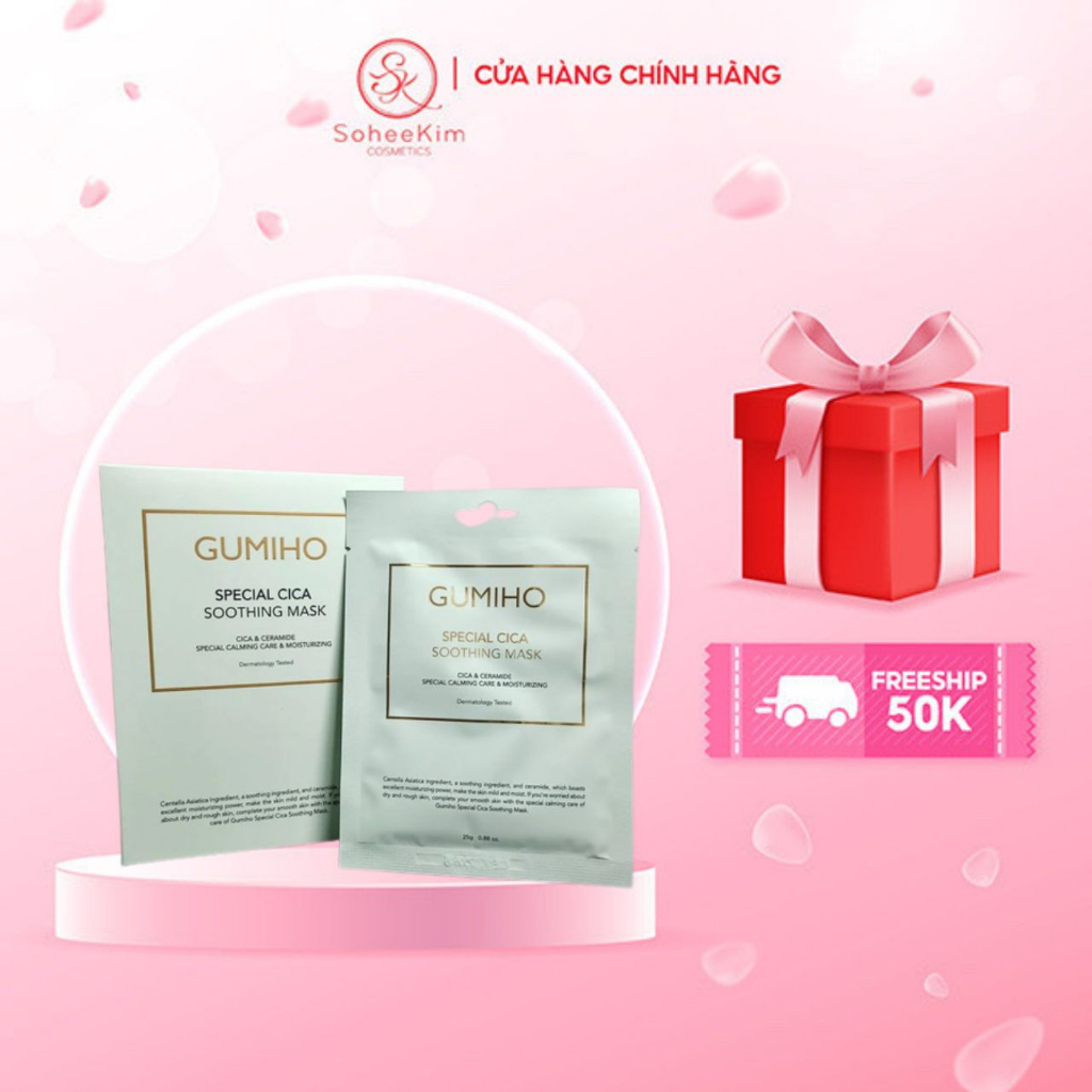 Gumiho Speial Cica Soothing mask Recovery mask, Korean Cheek Extract