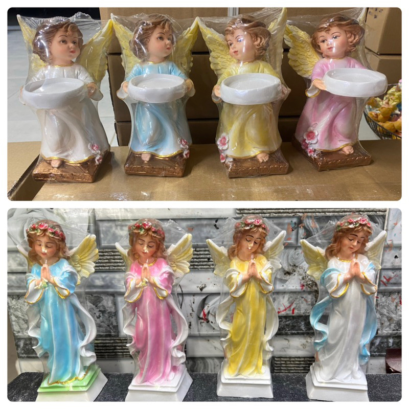 Cheap Catholic Statue bag 18cm High Angel Statue (2 Statues) Shopee