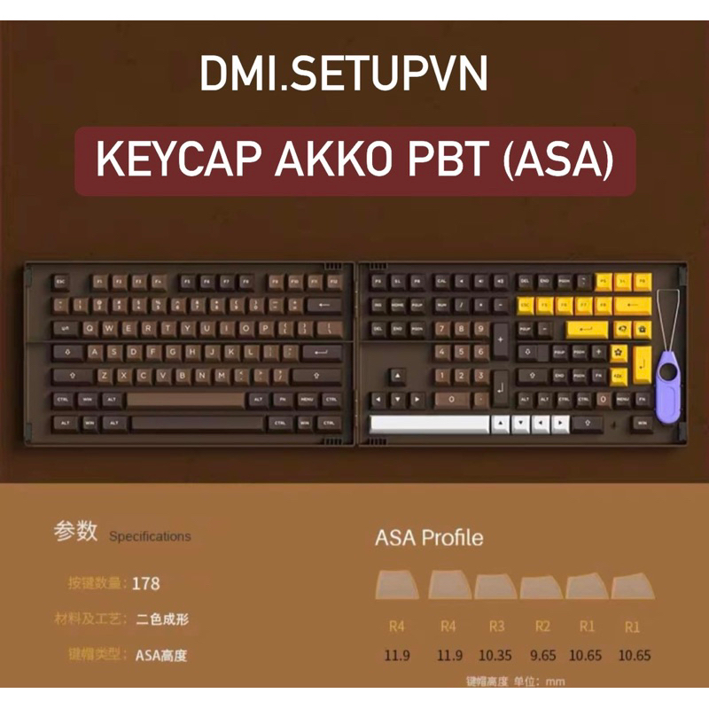 [DELIVER Now] Akko PBT doubleshot ASA Keycap Set | Fullset Fullset ...