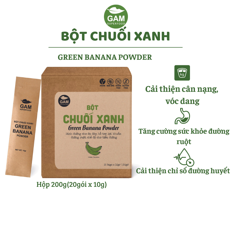 100 Pure Green Banana Powder Support Laxative, Good Digestion Box