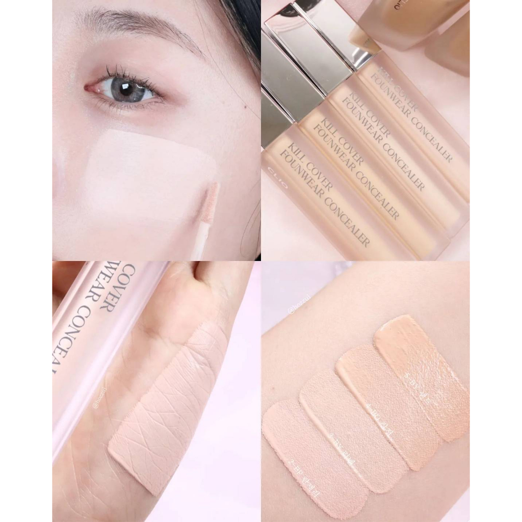 Clio Kill Cover The New Founwear Concealer New Version Perfect Coverage 6g Shopee Malaysia