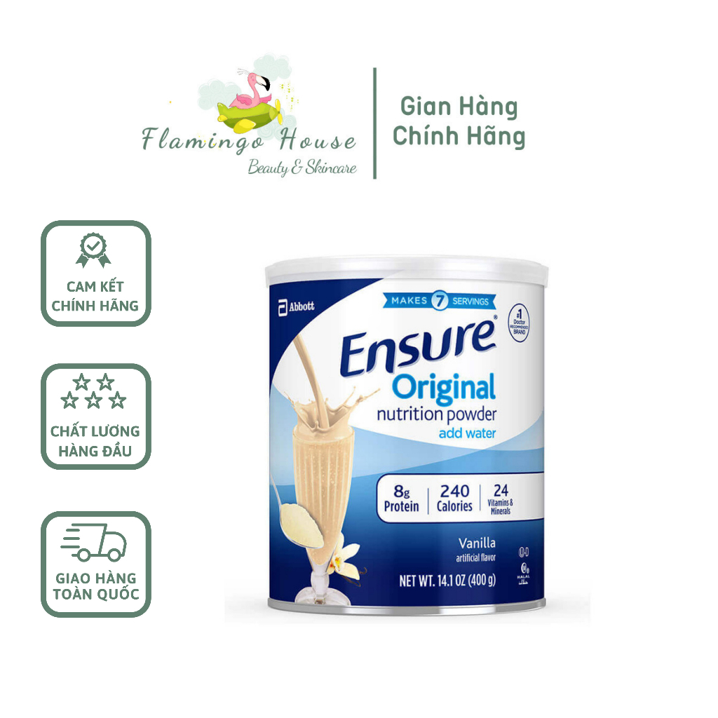 Ensure Original Nutrition Powder vanilla Flavored Milk Powder 397g Delicious, Less Sweet And Low