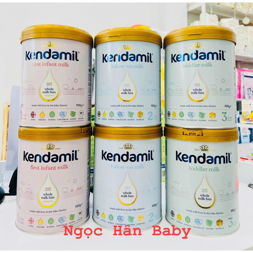 (Date 2025) Kendamil Whole Milk Powder No. 1,2,3 Cans Of 900gr | Shopee ...