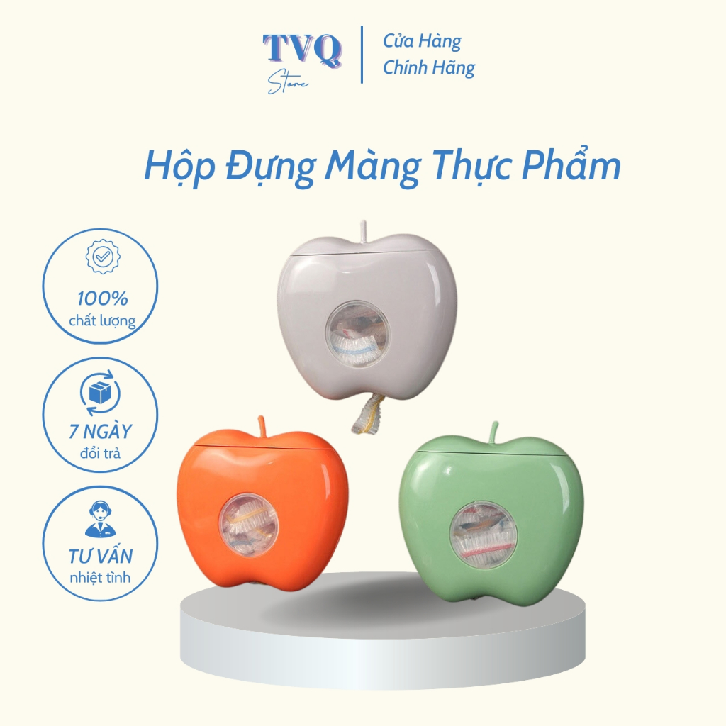 Convenient and Neat Apple-shaped Wall-Mounted Food Wrap Container (TVQ ...