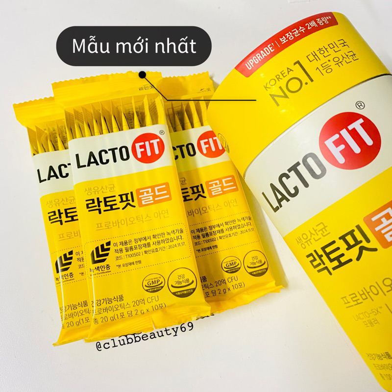 [Chong Kun Dang] 1+1 NEW LACTO-FIT Probiotics Gold 30 Sticks main image 1