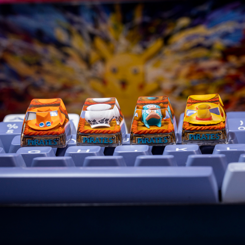 New upgraded version of One Piece Hat keycap, premium anime keycap for