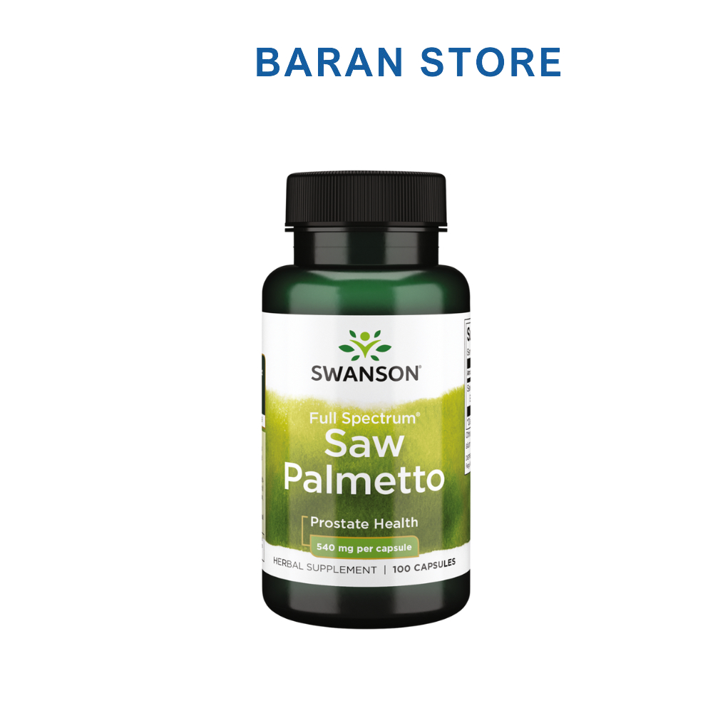 Swanson Saw Palmetto Oral Tablet 540mg 100 capsules Baran Store