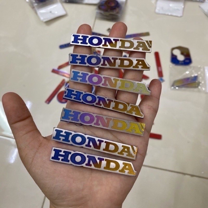 Honda Titanium Logo Stickers in Many Positions on the Vehicle (price ...