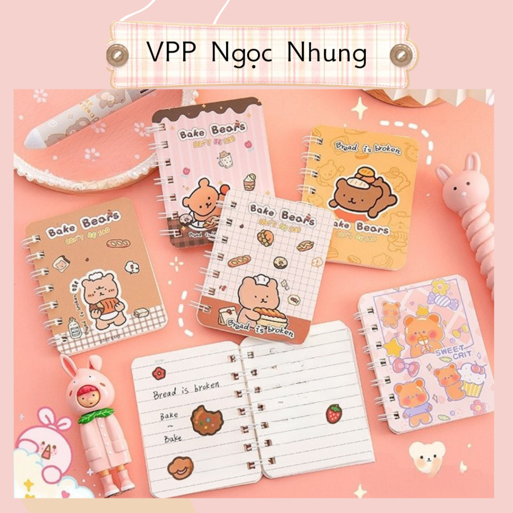 XO A7 spring-bound notebook 160 lined pages with lovely cartoon ...