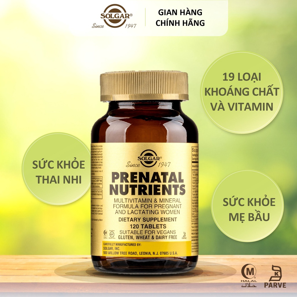 Solgar PRENATAL NUTRIENTS VITAMIN Multi Capsules Nutritional