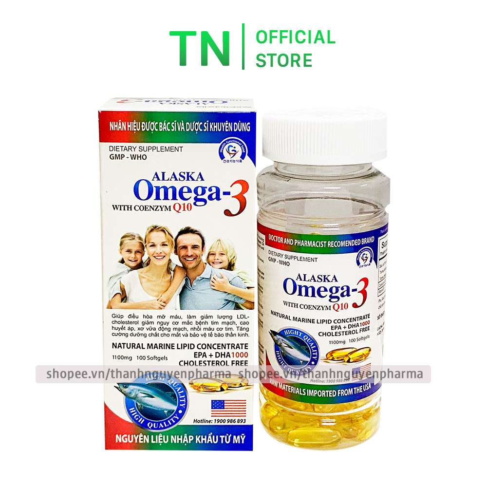 Alaska OMEGA3 Coenzyme Q10 fish oil tonic brain, brighten eyes