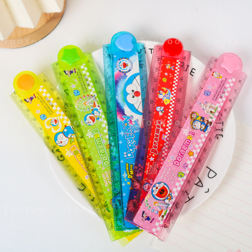 Cute DORAEMON DOREMON double-folding ruler 30cm long MON0279 TooYoo ...
