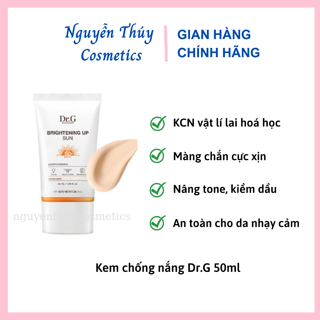 Dr.g Brightening Up Sun+ SPF50 PA++ + Sunscreen | Shopee Malaysia