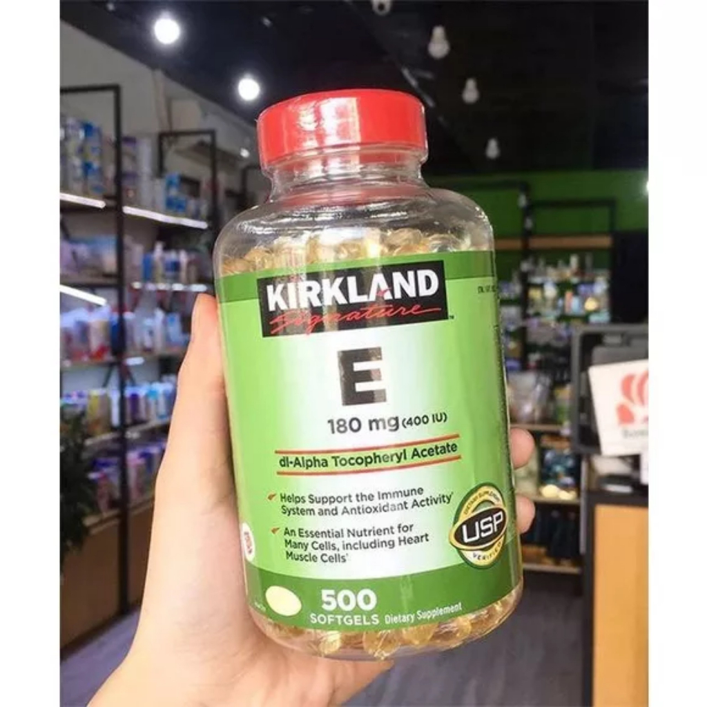 [Genuine] Us Kirkland Signature 400 IU Vitamin E Oral Tablet Box 500