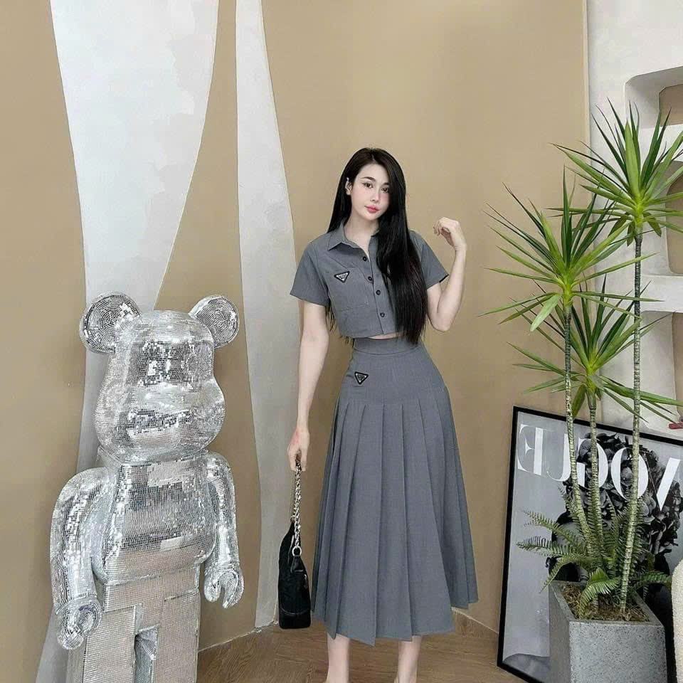Fashionable dress set for women to wear to go out in the summer, made ...