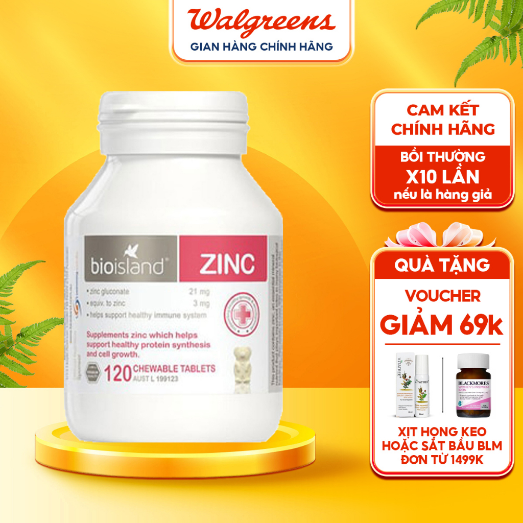 Bioisland Zinc Baby Zinc Supplement Helps Children Eat Well And Enhance The Resistance Of 120