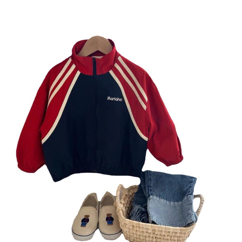 Baseball windJacket with 2 mesh lining for boys and girls baby coat ...