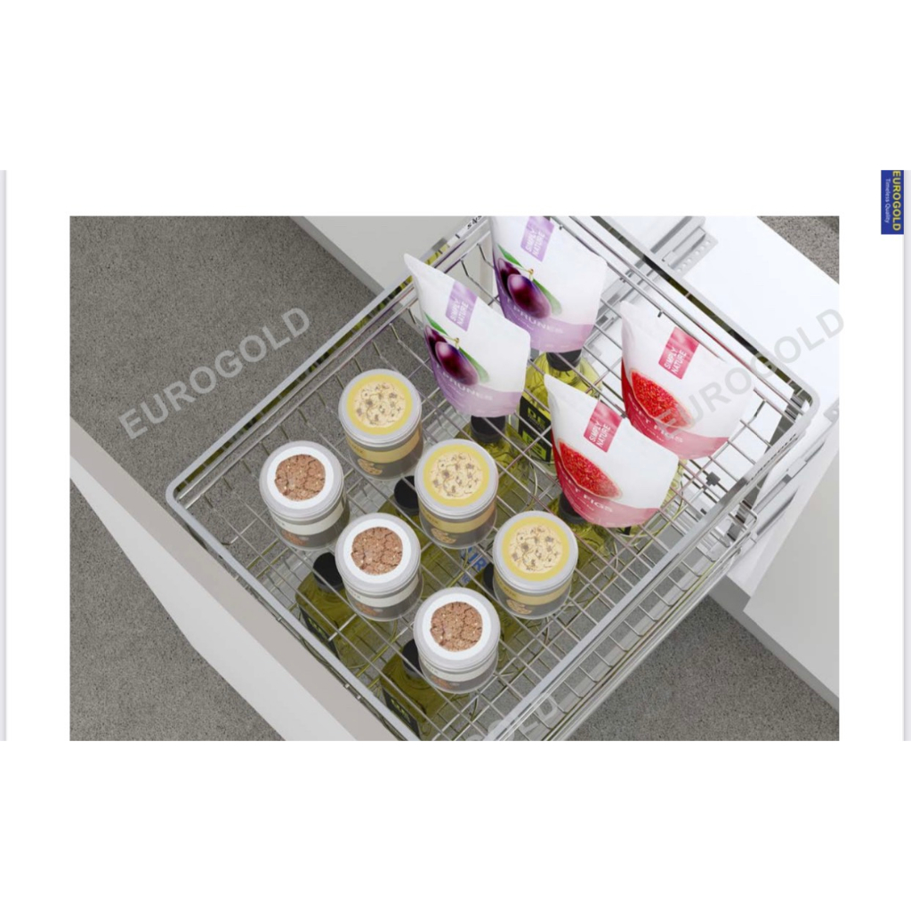 Eurogold EP30B Premium Flat Slat 2-Tier Spice Rack, SUS304 Stainless ...