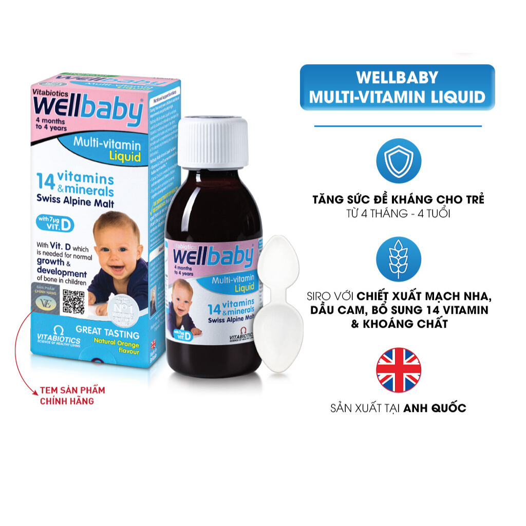 Vitabiotics WELLBABY MultiVitamin Liquid Baby Drink Syrup Shopee Malaysia