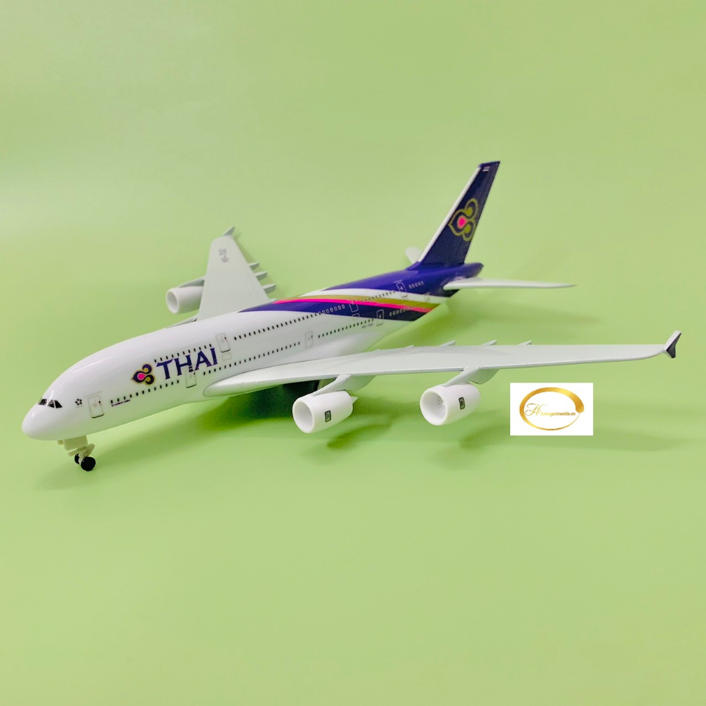 1:400 20cm Aircraft Thai Airways A380 Alloy Plane Model Craft