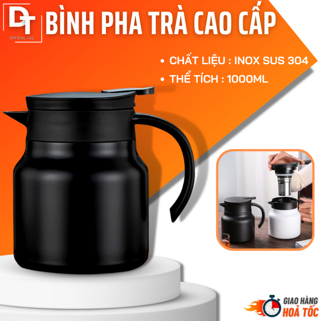 316 Stainless Steel HeatRetaining Teapot With A Capacity Of 1 Liter Of