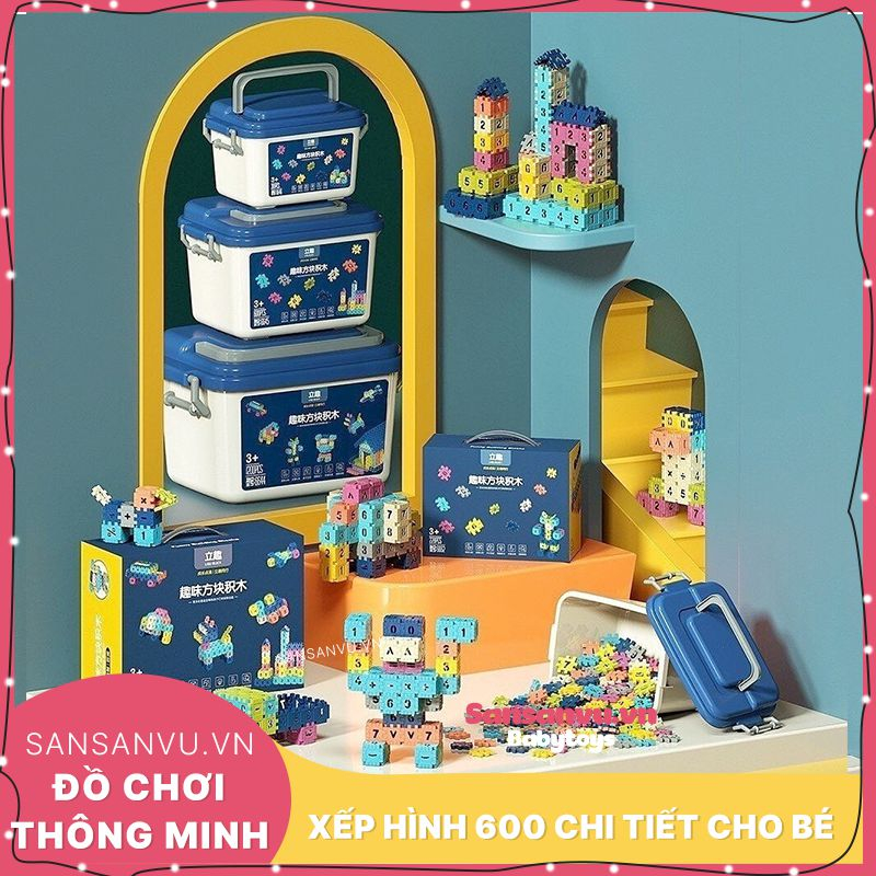 (600CT) Children's Toys 600 Detailed Puzzle Box For Babies, Creative