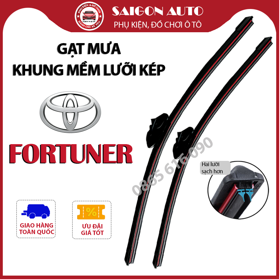 [Toyota Fortuner] Fortuner Silicone Double Blade Rain Wiper, Car Rain