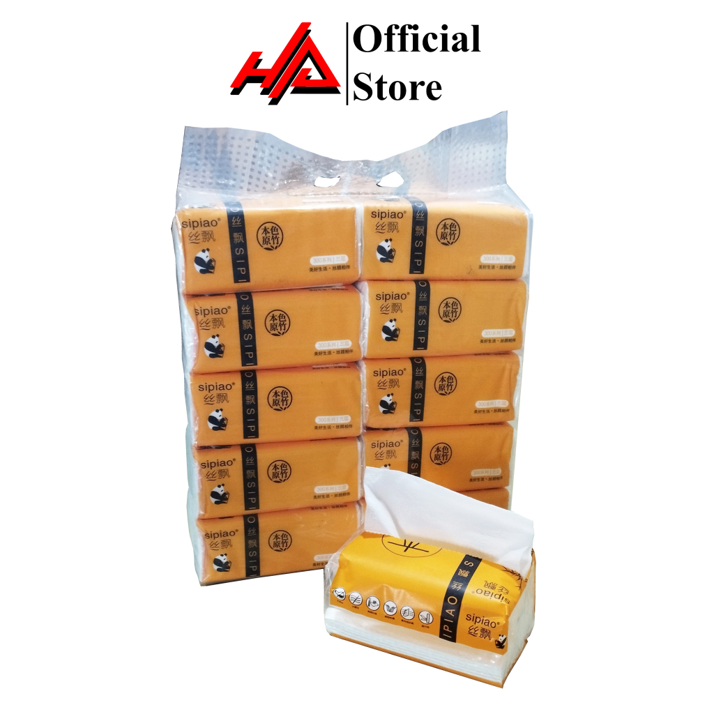 Package of tissue paper, cute white rabbit tissue paper, 4 super tough ...