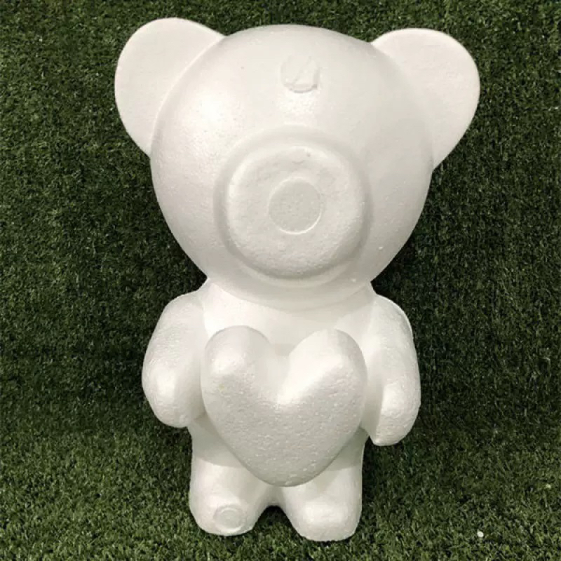 Porous Bear Embryo Standing Heart Hugging SIZE 45CM | Shopee Malaysia