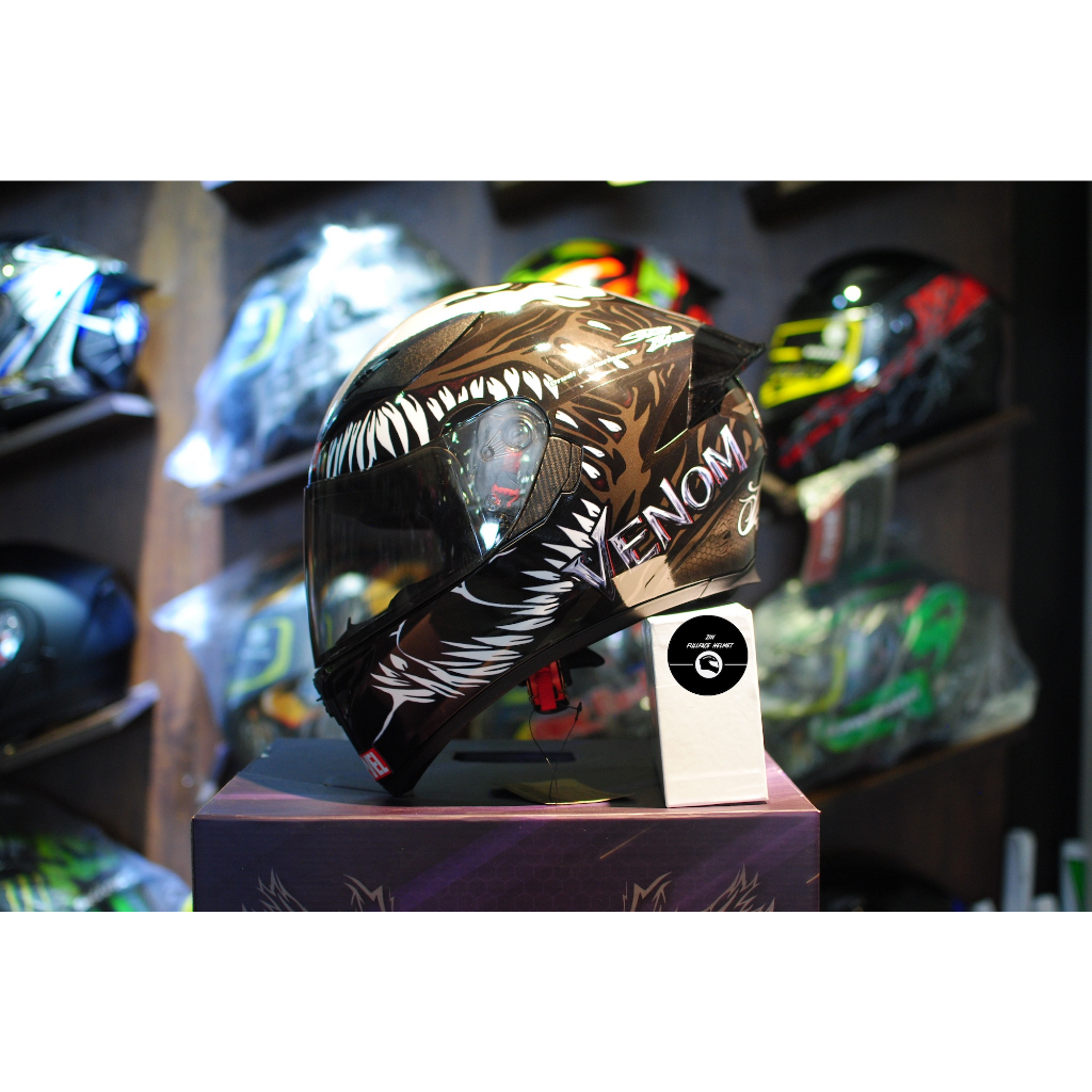Royal M138 Venom Thresh Fullface Helmet Shopee Malaysia