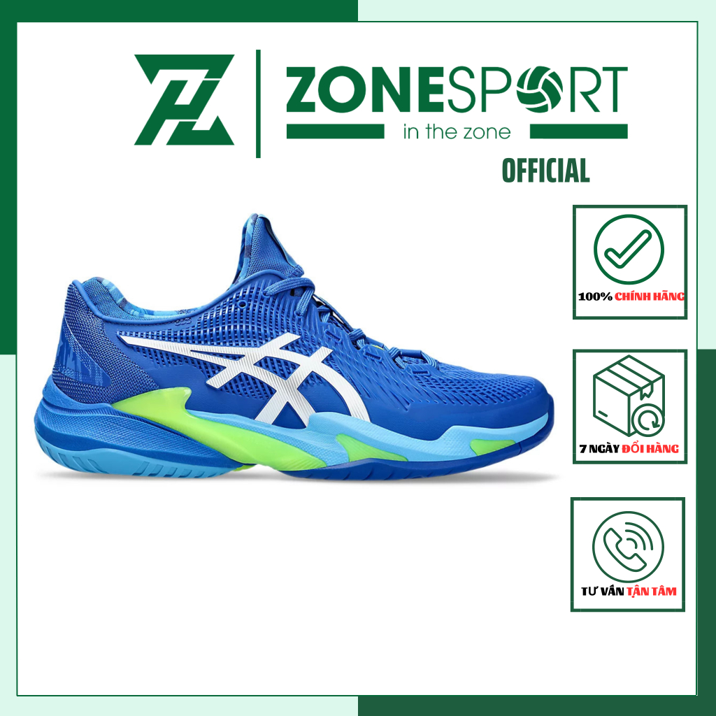Asics Court FF 3 Novak Shoes In Blue HighQuality Tennis Shoes With Outstanding Color Scheme