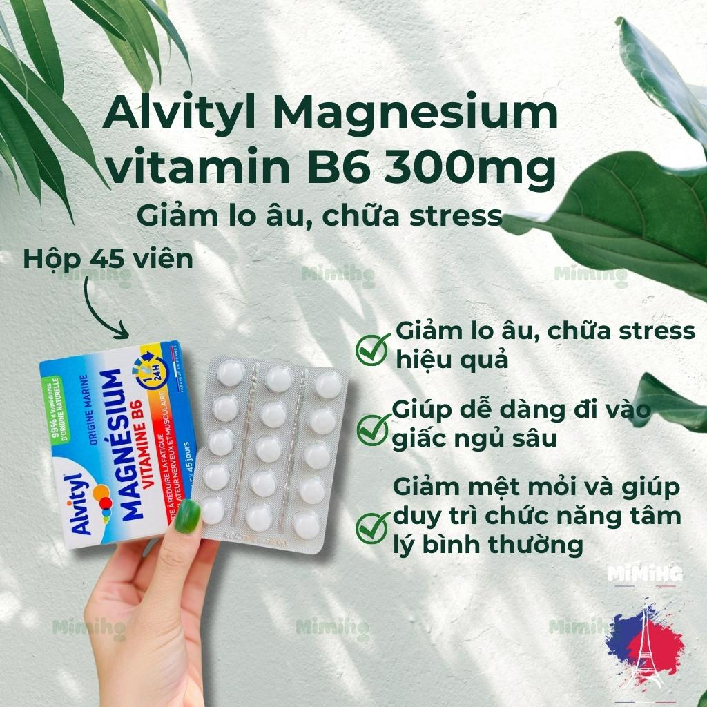 Alvityl Magnesium vitamin B6 300mg Reduce Anxiety Effective French