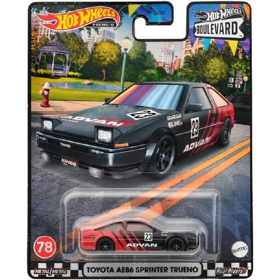 Hot Wheels Toyota AE86 Sprinter Trueno Boulevard Advan model car ...