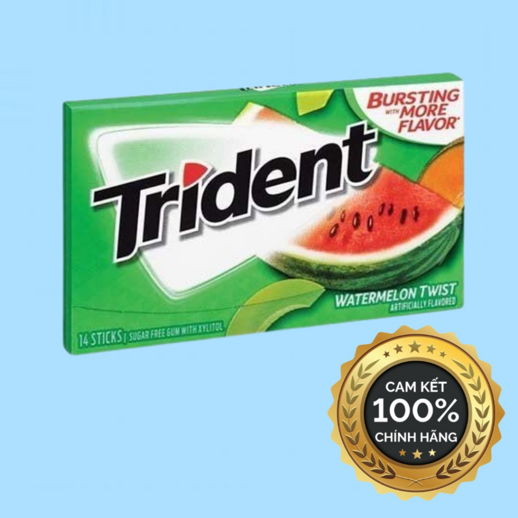 Combo of 5 Blisters of Trident Gum Sugar-Free Watermelon Candy for ...