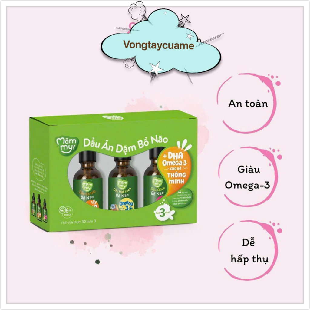 Combo 3 Mammy Brain Tonic Weaning Oil, Brain Tonic Olive Oil, Brain Tonic Salmon Oil, Brain