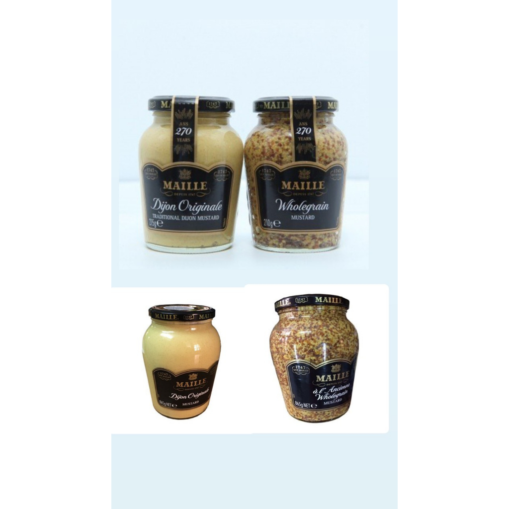 French Mustard Dijon Maille Whole Grain, Puree 210g / 865g Shopee