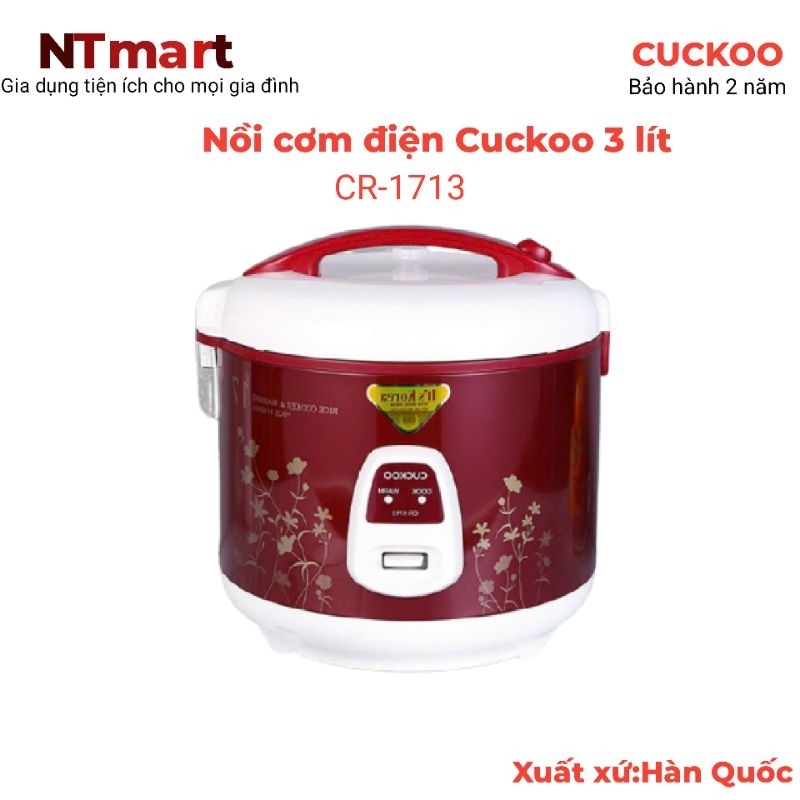 Cuckoo rice cooker 3 liter CR1713 (import Korea) Shopee Malaysia