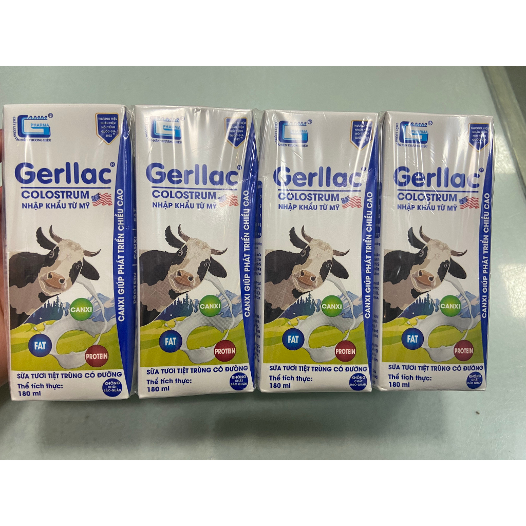 Gerllac Pasteurized Fresh Milk Supplemented With Colostrum Imported