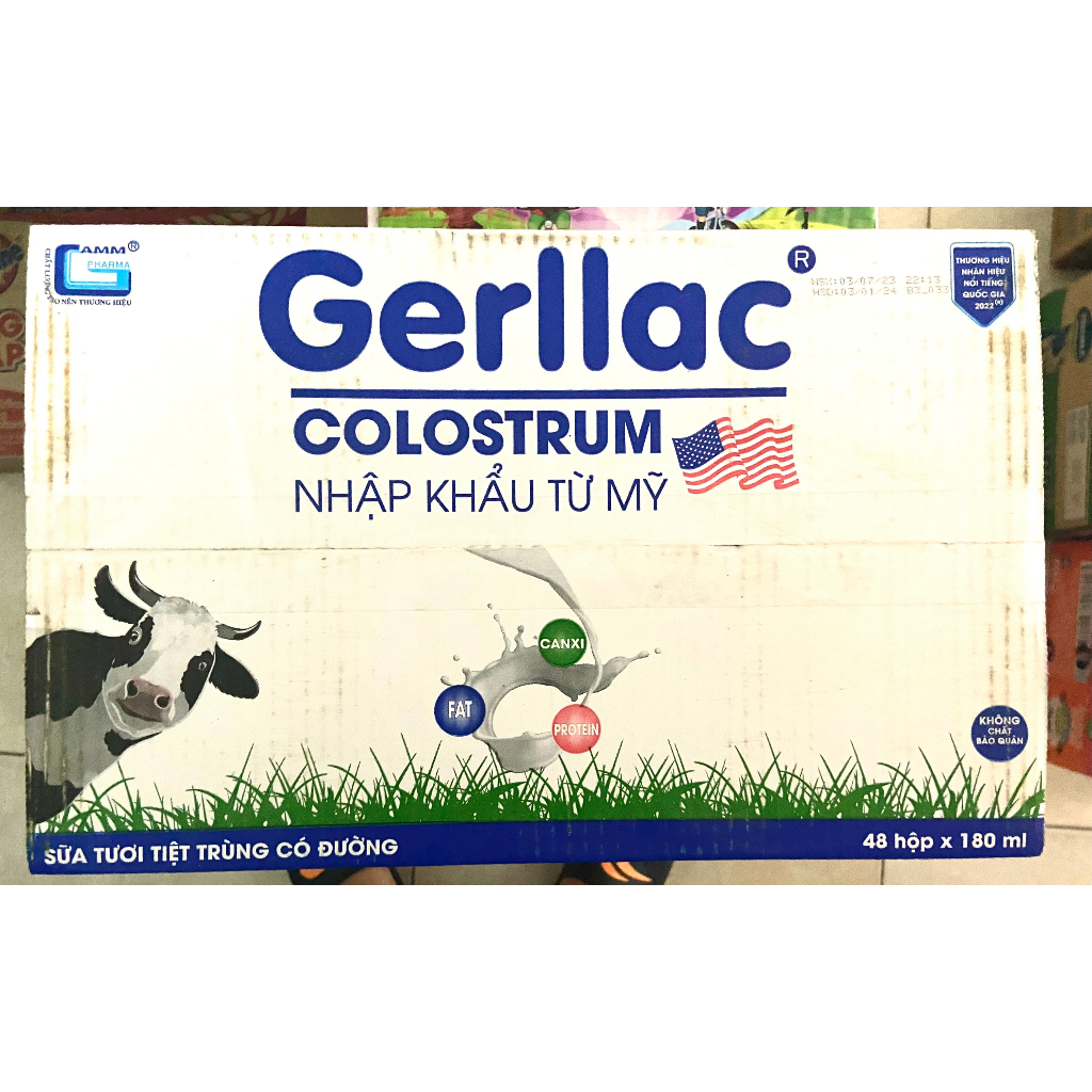 Gerllac Colostrum Pasteurized Fresh Milk 180ML Box