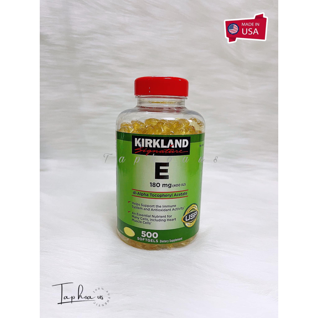 Vitamin E Kirkland Signature E 180mg (500 capsules) Shopee Malaysia