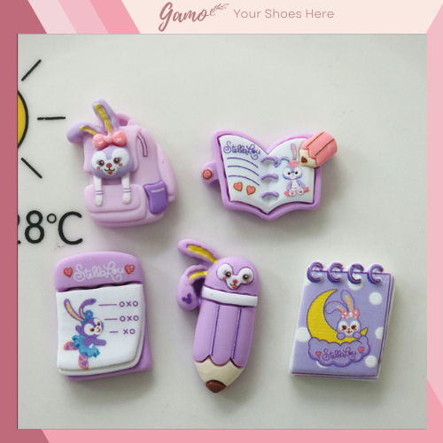 Set Of 14 Jibbitz Crocs, Crocs Stickers, Charm 3D Crocs With Stella Lou