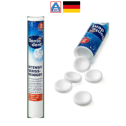 Effervescent Tablets For Cleaning Dentures And Dontodent Detachable