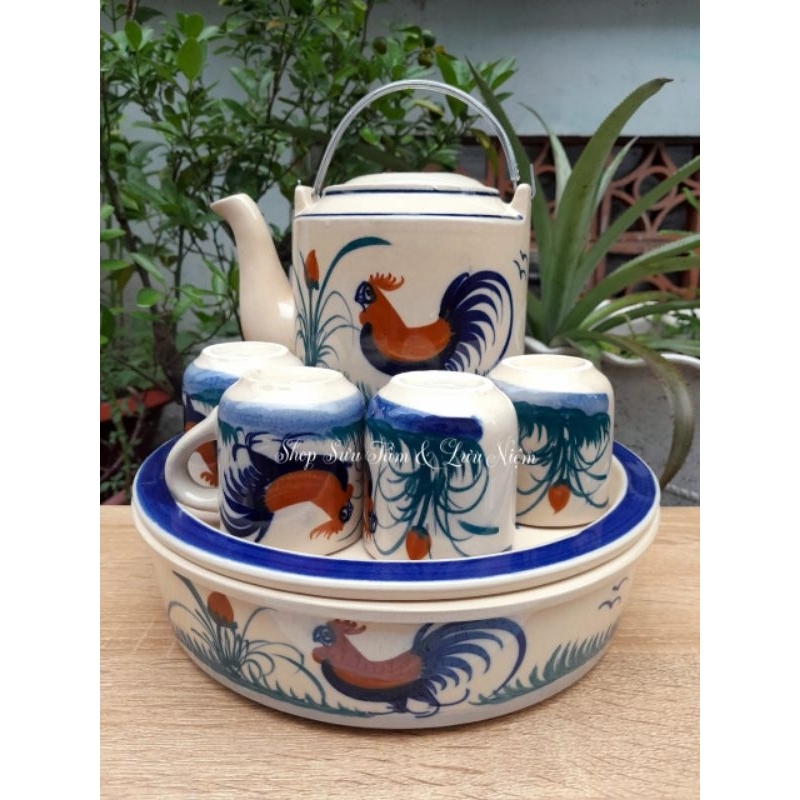 Complete set of premium chicken tea set (Round tray) | Shopee Malaysia