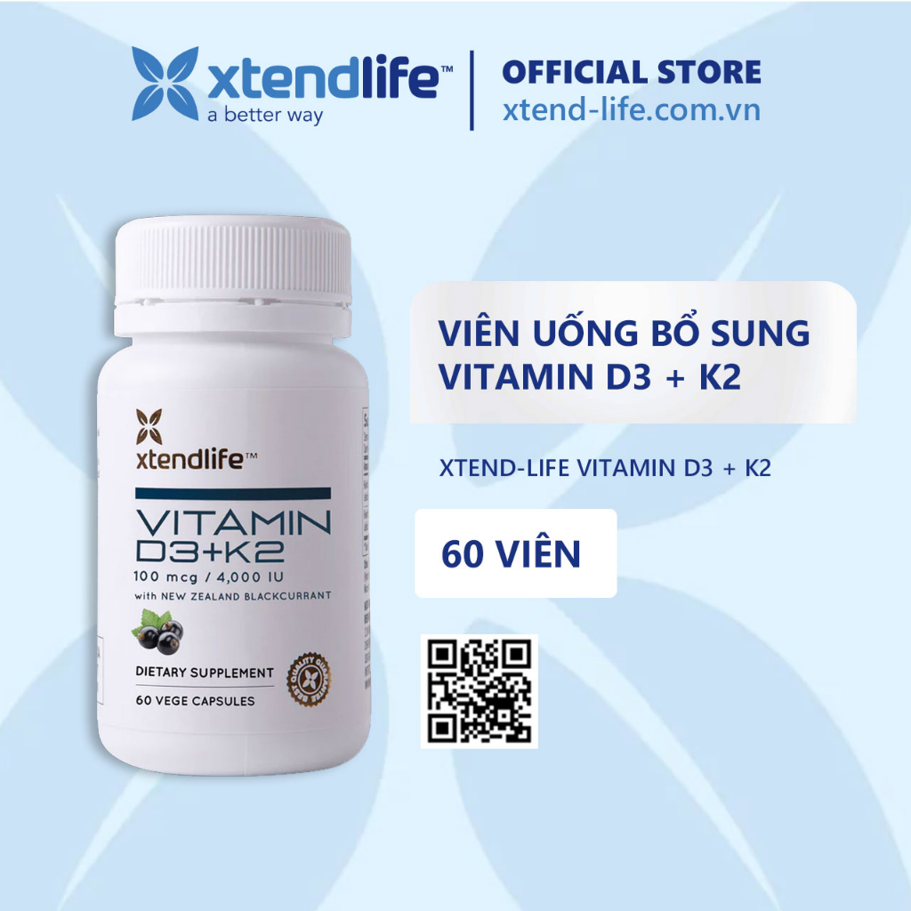 Vitamin D3 + K2 XtendLife supplements 60 capsules Shopee Malaysia