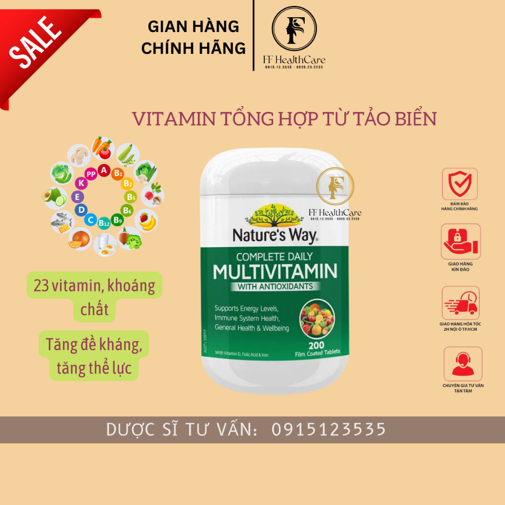 Nature's Way Complete Daily Multivitamin Multivitamin Genuine Australia