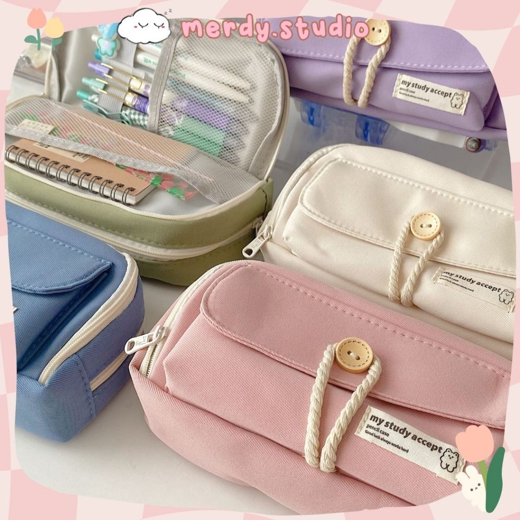 My Study Accept super large pen bag with thick fabric