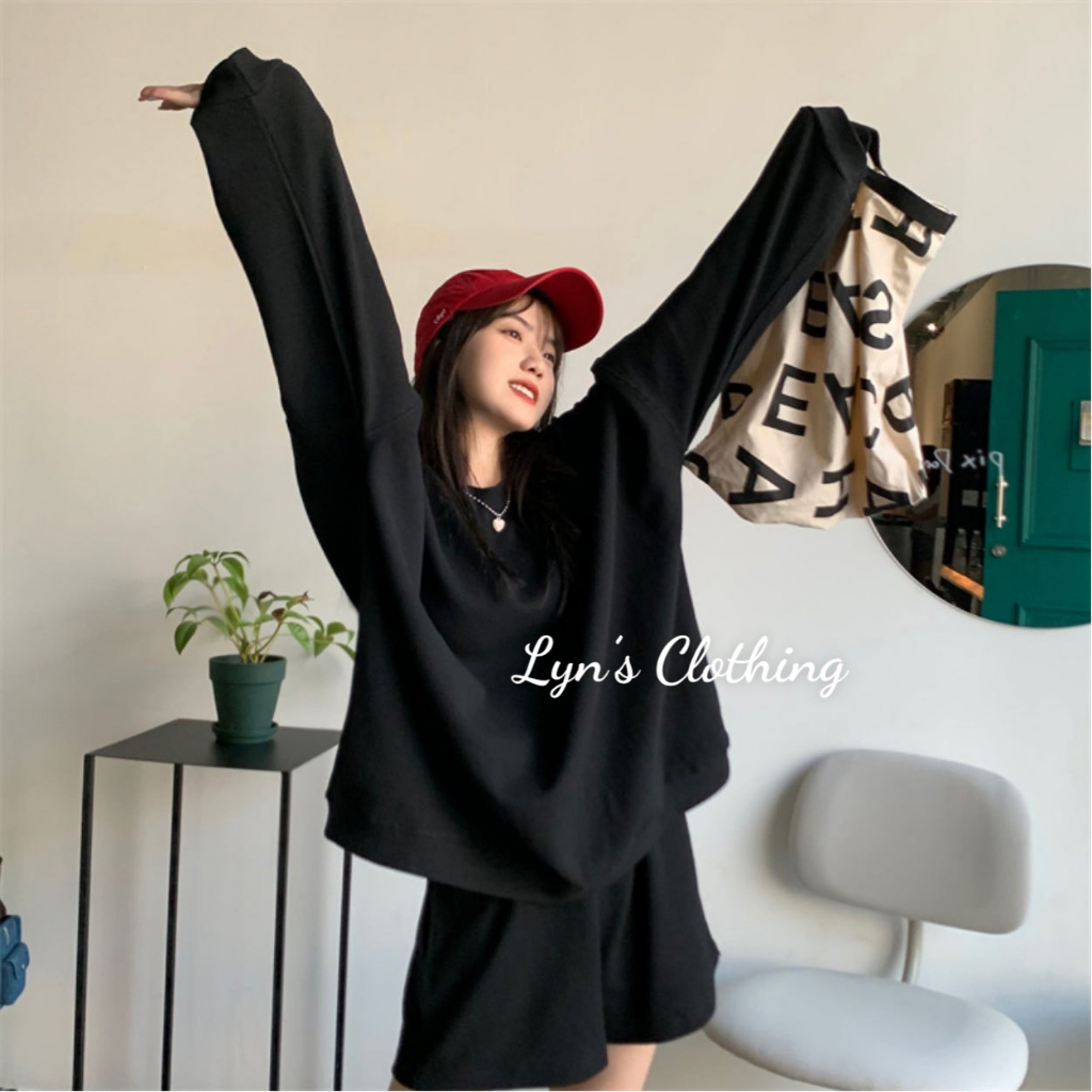 Round Neck Sweatshirt and Pants Set