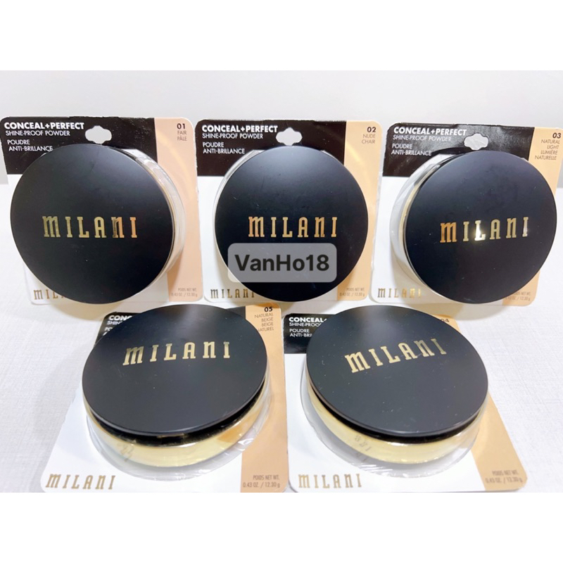 MILANI USA_Oil control Powder, MIANI Conceal + Perfect Shine-Proof ...