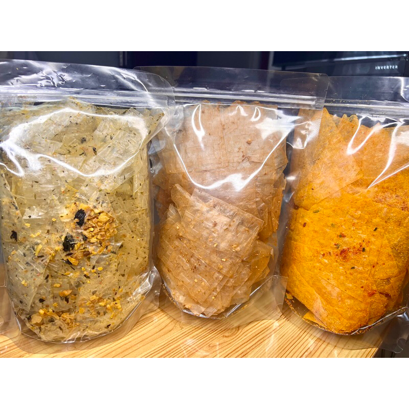 Combo 900gr 3Flavored Rice Paper (300gr Salted Garlic Seaweed + 300gr