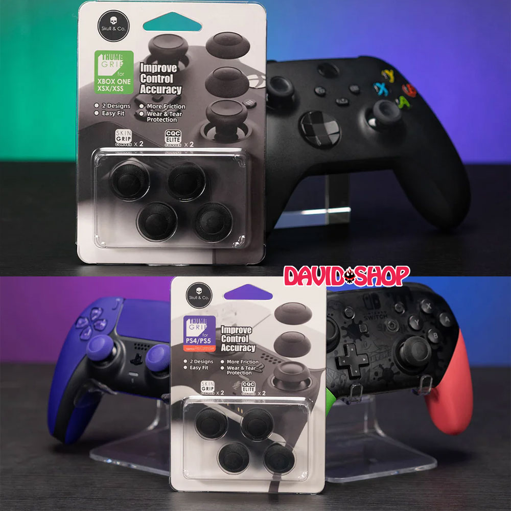 [Skull & Co.] Convex Thumb Grip Set Knob For analog Handle Xbox One / Series, Pro Controller